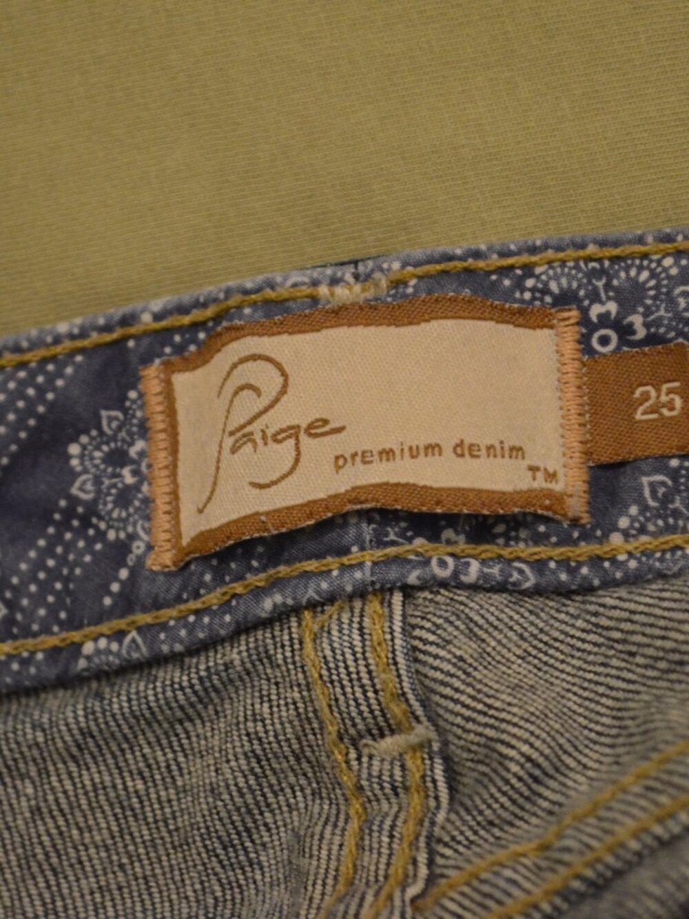 Womens Paige Melrose Jeans, 25P, Dark Wash, Straight Leg